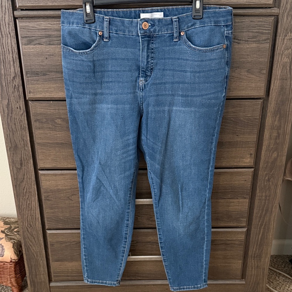 LC Lauren Conrad Blue Ankle Jeans